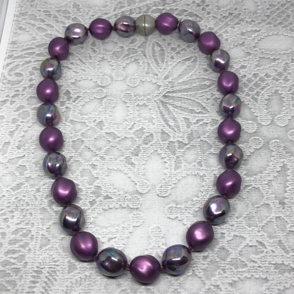 Vintage Kissaka chunky bead statement collar necklace - Picture 2 of 6